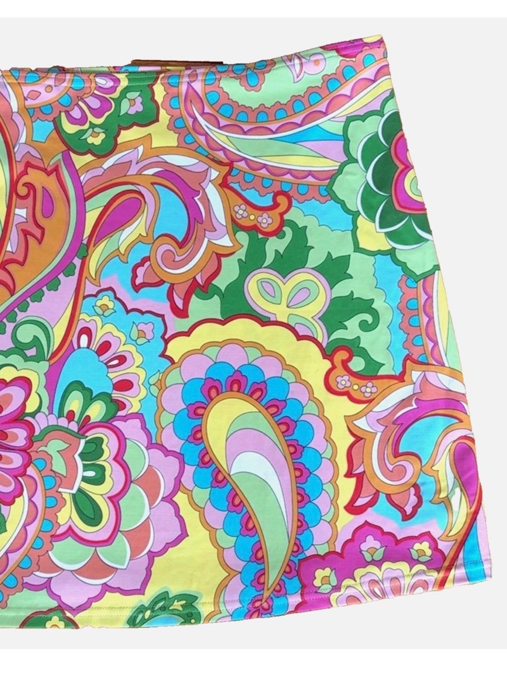 Lands End Swim Cover Up Skirt 18 Colorful Paisley Floral Beach - Picture 7 of 8